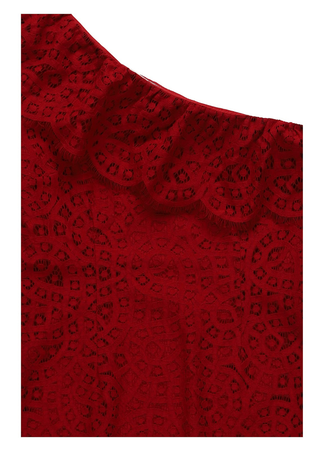 Темно-червона вечірня, коктейльна сукня на одне плече MINT&BERRY однотонна