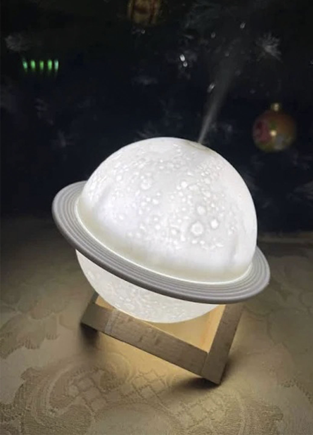 Увлажнитель воздуха Сатурн с LED подсветкой 3 режима от USB 200 мл Humidifier (252043577)