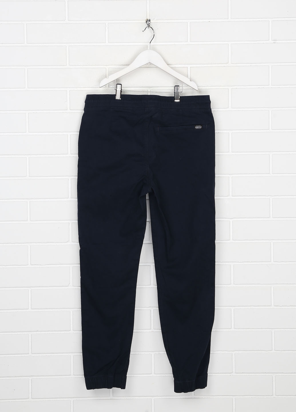 Темно-синие кэжуал демисезонные брюки джоггеры H&M
