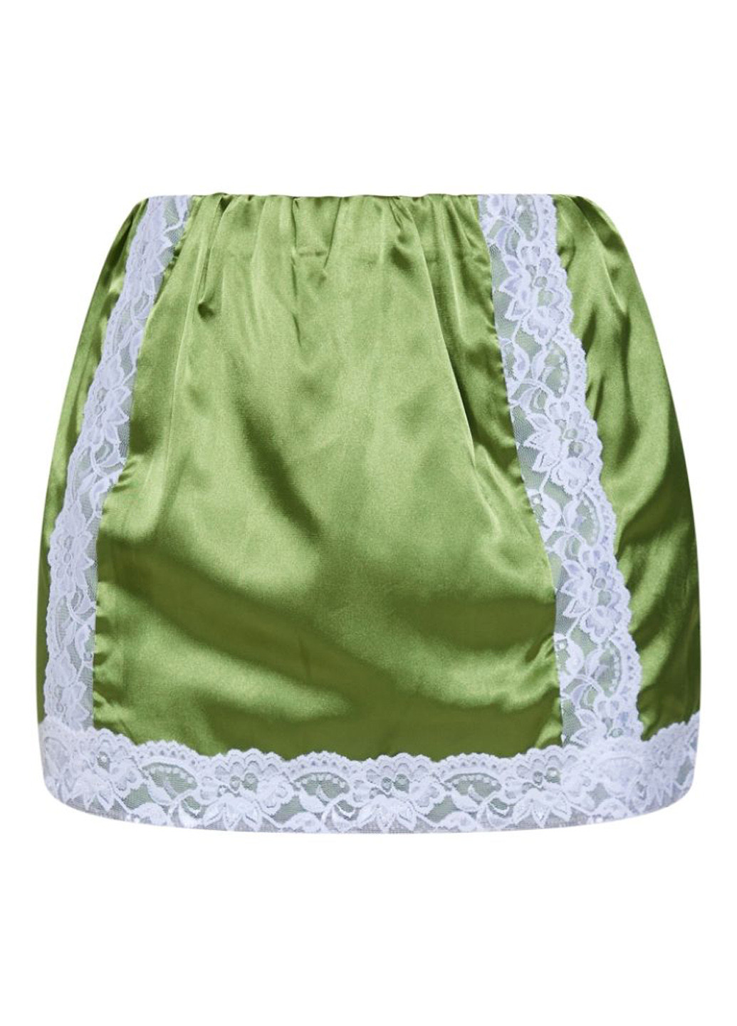 Зеленая кэжуал однотонная юбка PrettyLittleThing