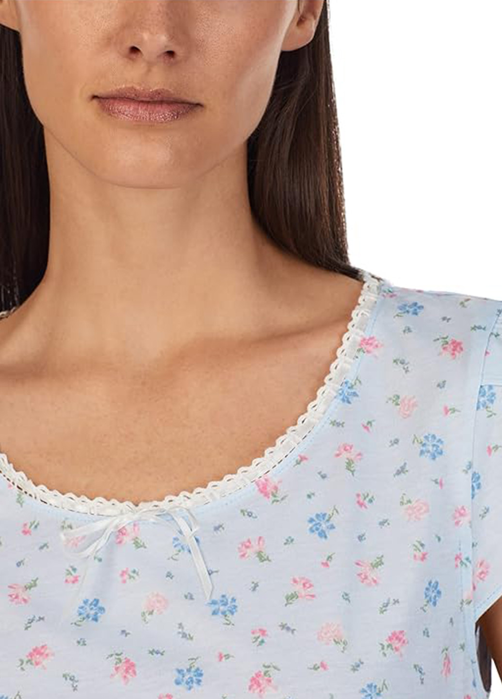 Блакитна домашній сукня Ralph Lauren з квітковим принтом