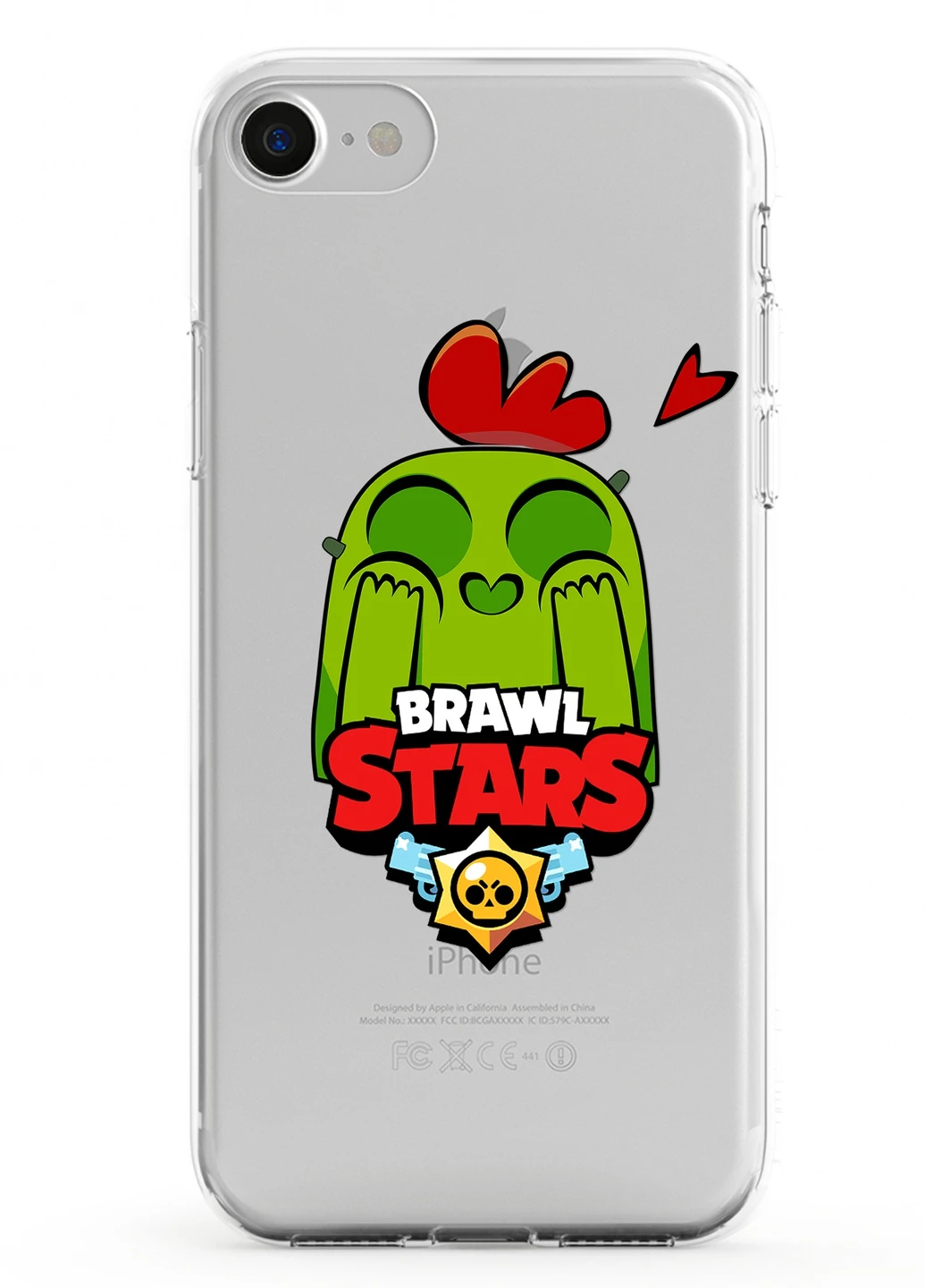 Чехол силиконовый Apple Iphone Xs Спайк Бравл Старс (Spike Brawl Stars) (8938-1010) MobiPrint (219284305)