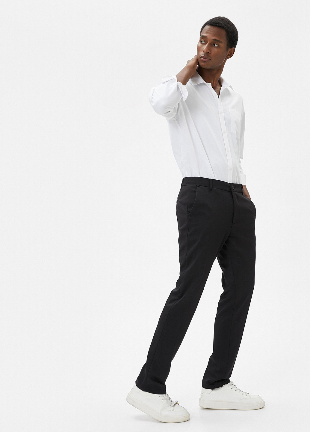 Черные кэжуал, классические демисезонные классические брюки KOTON