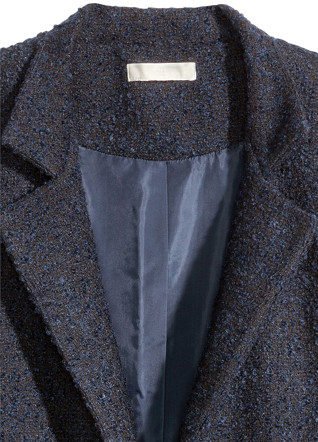 Темно-синє демісезонне Пальто оверсайз H&M