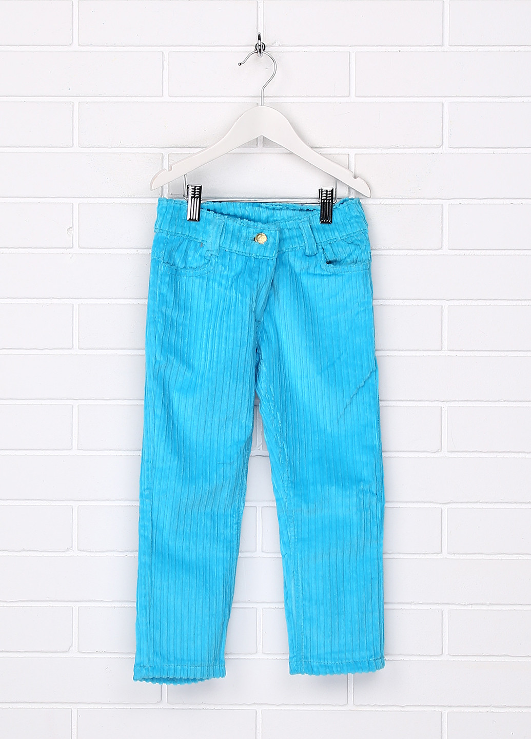 Голубые кэжуал зимние прямые брюки Combix