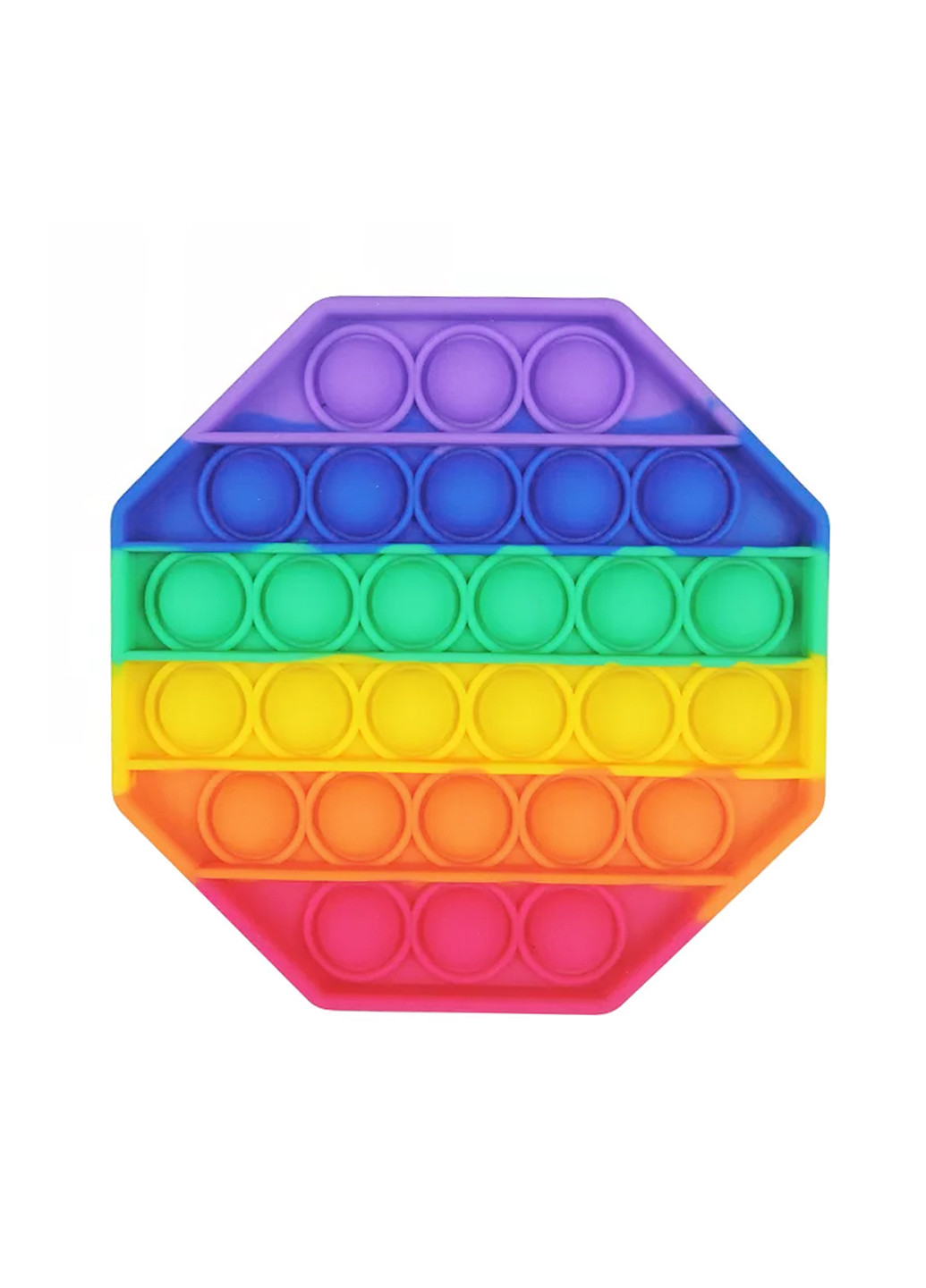 Поп Іт Вічна пупирка восьмикутник Pop it 8 Rainbow UFT (246423885)