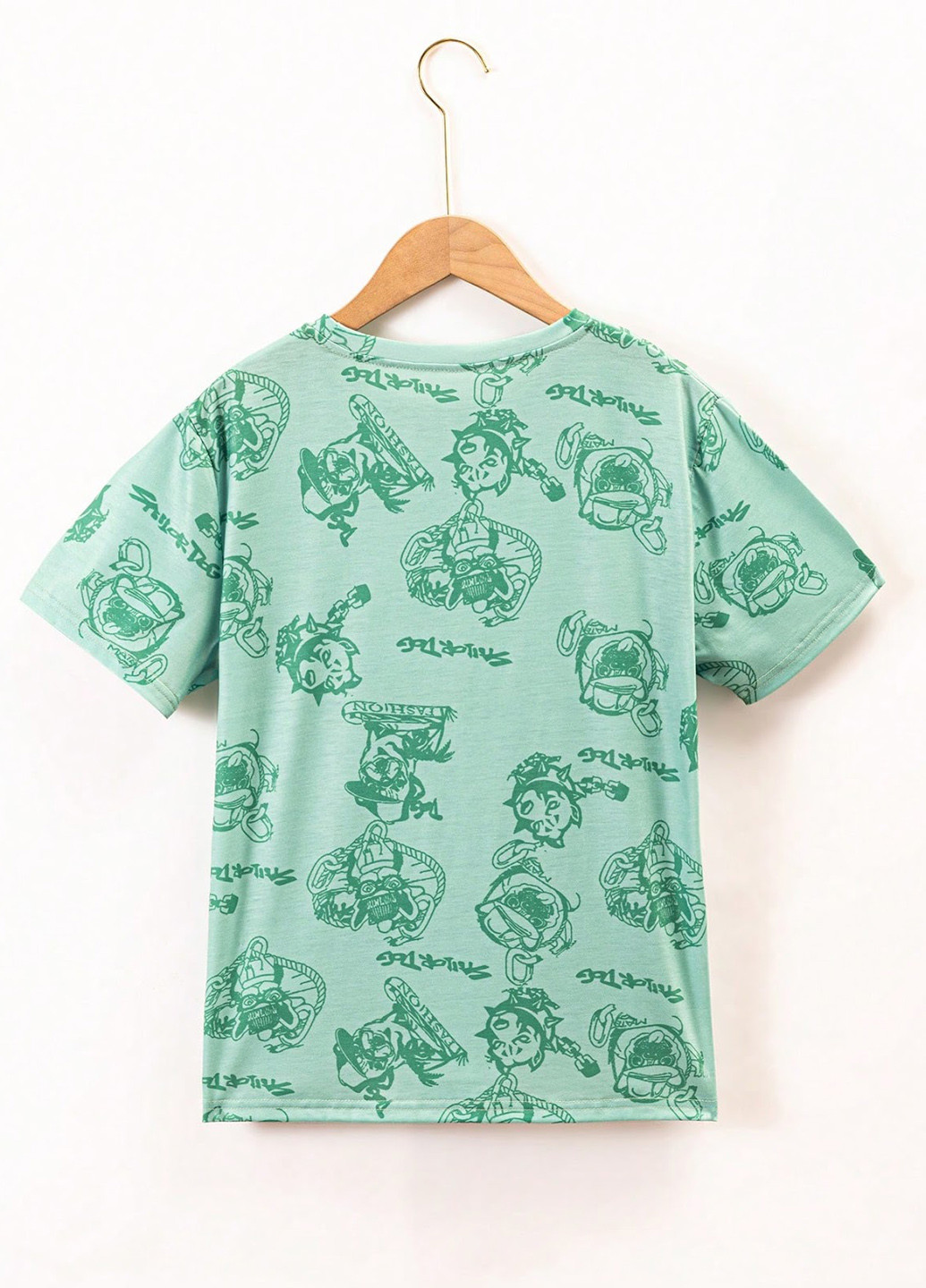 Зеленая летняя футболка SHEIN