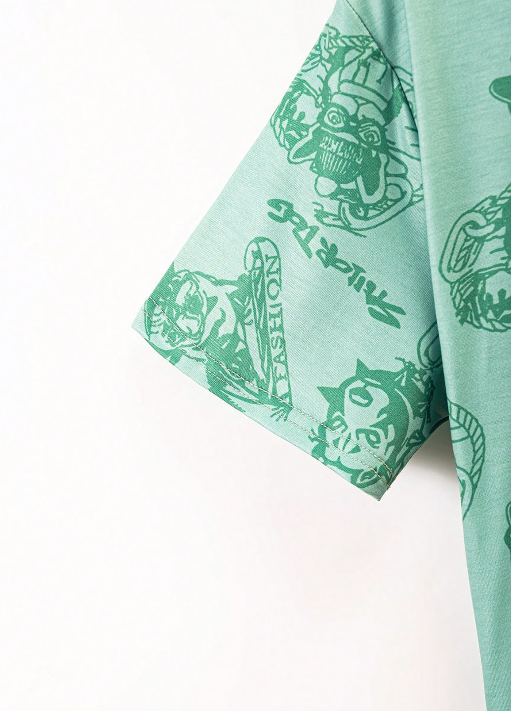 Зеленая летняя футболка SHEIN