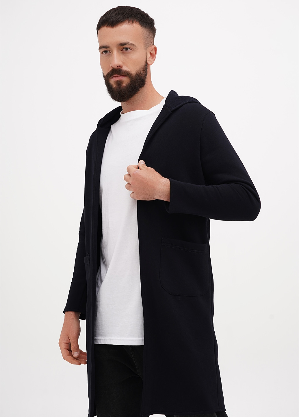 Темно-синий демисезонный кардиган Radda