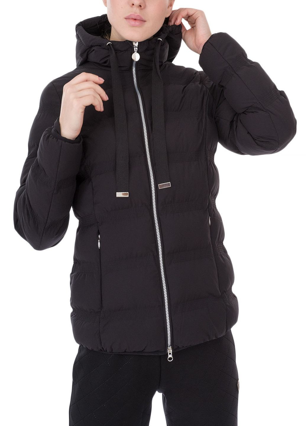 Чорна зимня куртка ARMANI EA7