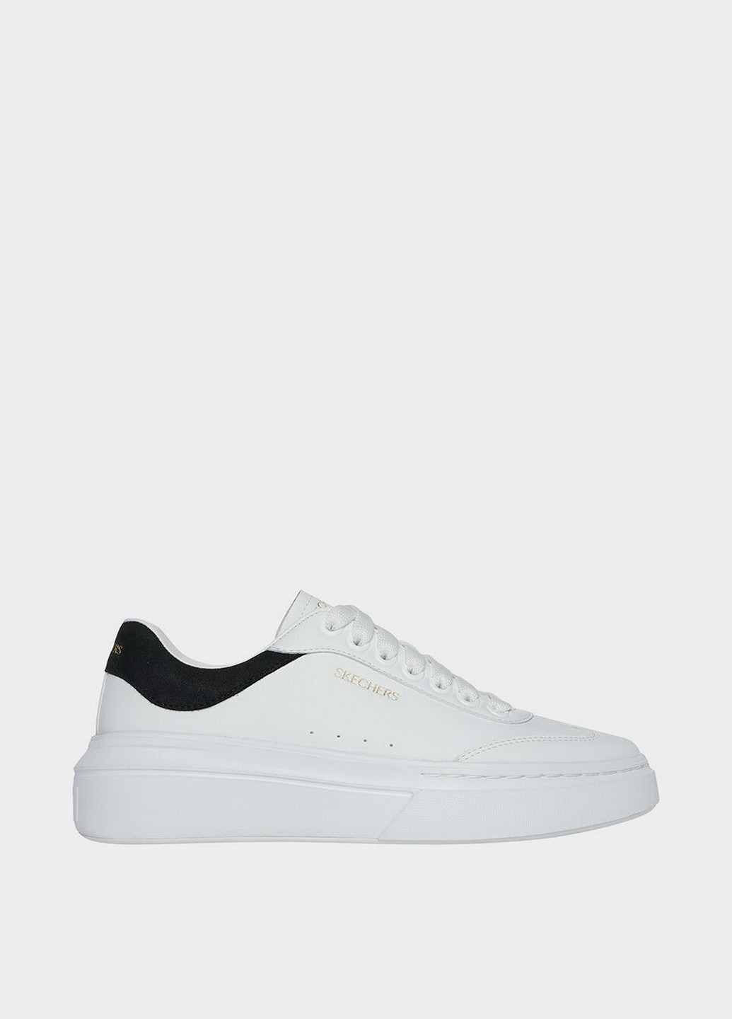 Черно-белые кеды Skechers