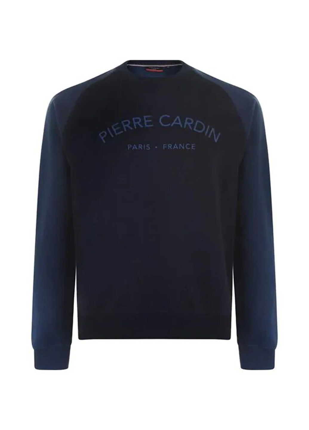 Свитшот Pierre Cardin - Прямой крой логотип темно-синий кэжуал хлопок, полиэстер - (173042226)
