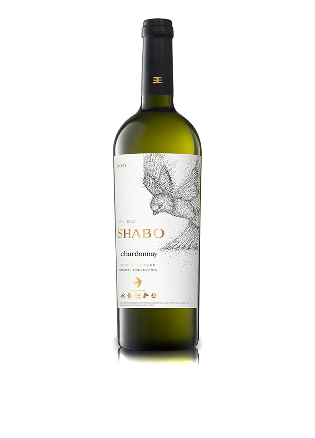 Вино Original Collection Шардоне сухе біле, 0,75 л Shabo (254085186)
