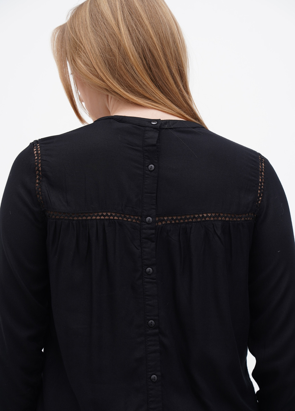 Черная демисезонная блуза Ichi