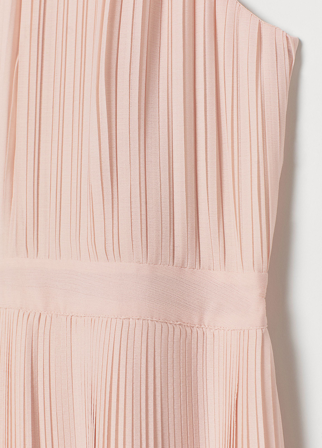 Персикова вечірня сукня кльош, плісована H&M однотонна