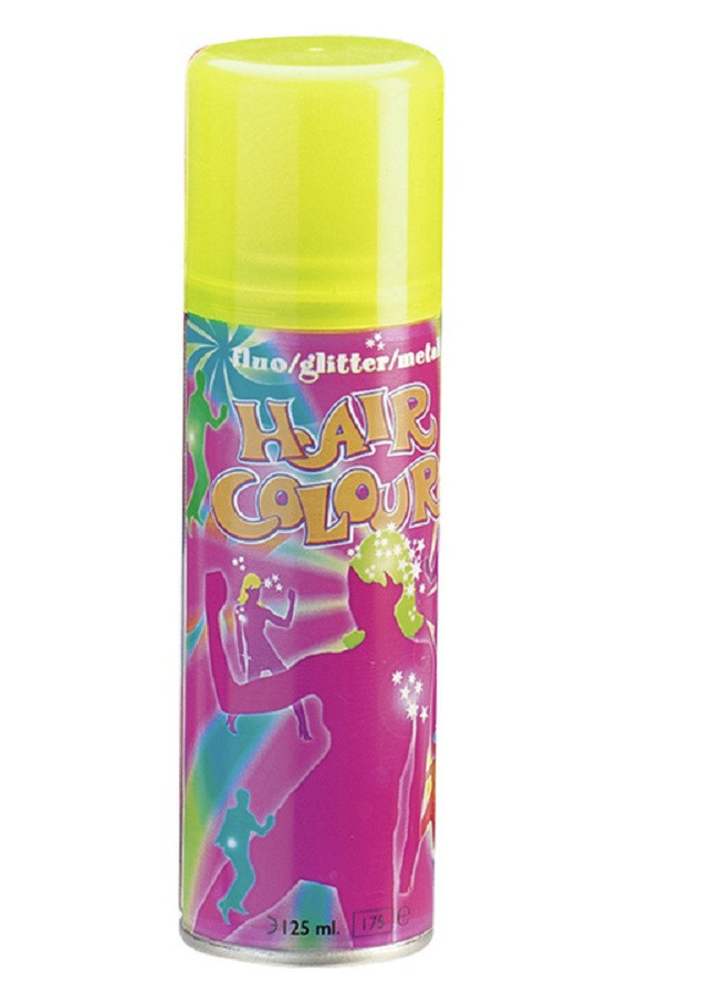 Спрей-фарба для волосся флуоресцентна жовта 125 мл Hair Colour Spray Sibel Fluo (254702267)