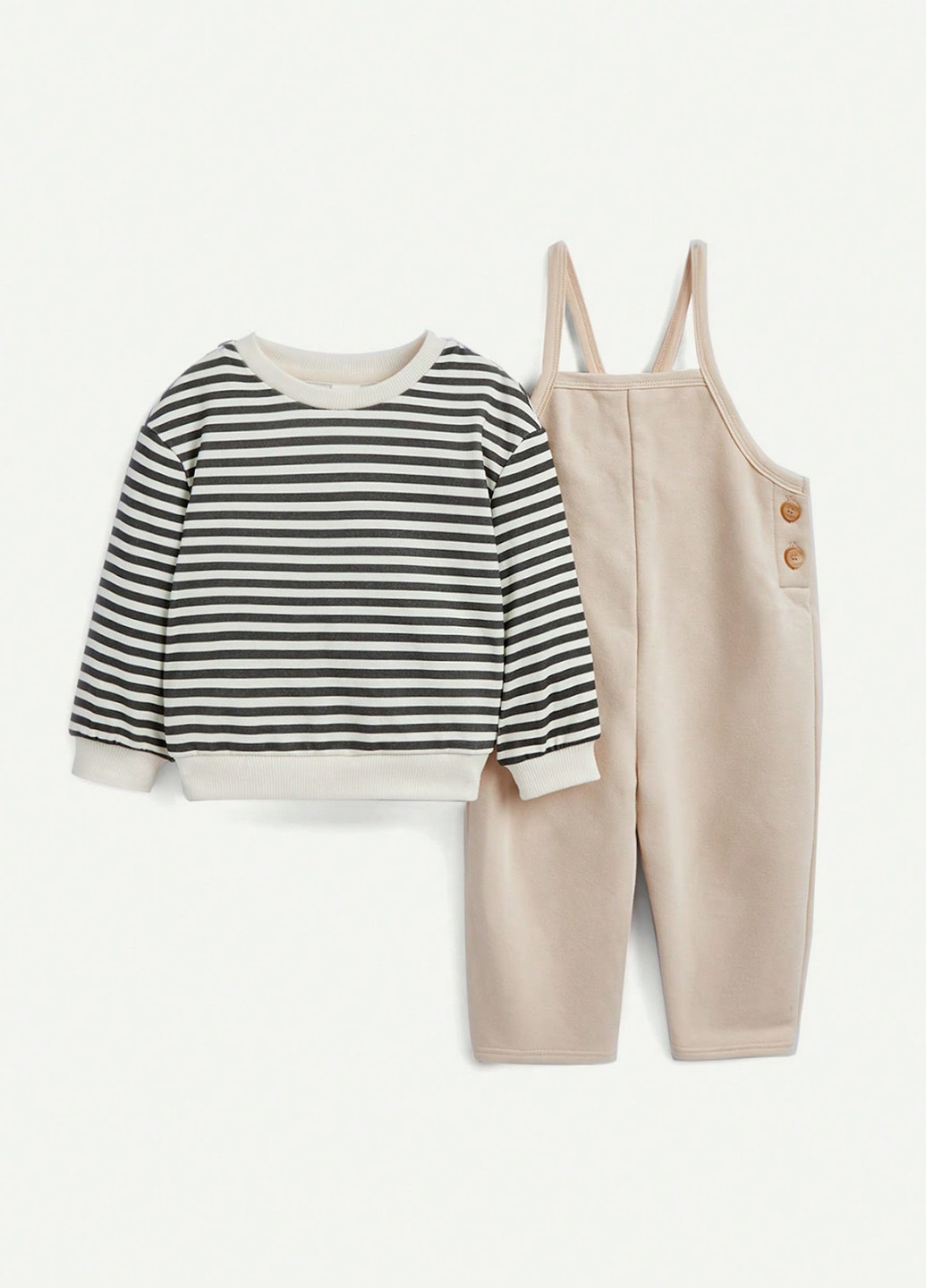 Комбінований демісезонний костюм (світшот, комбінезон) SHEIN