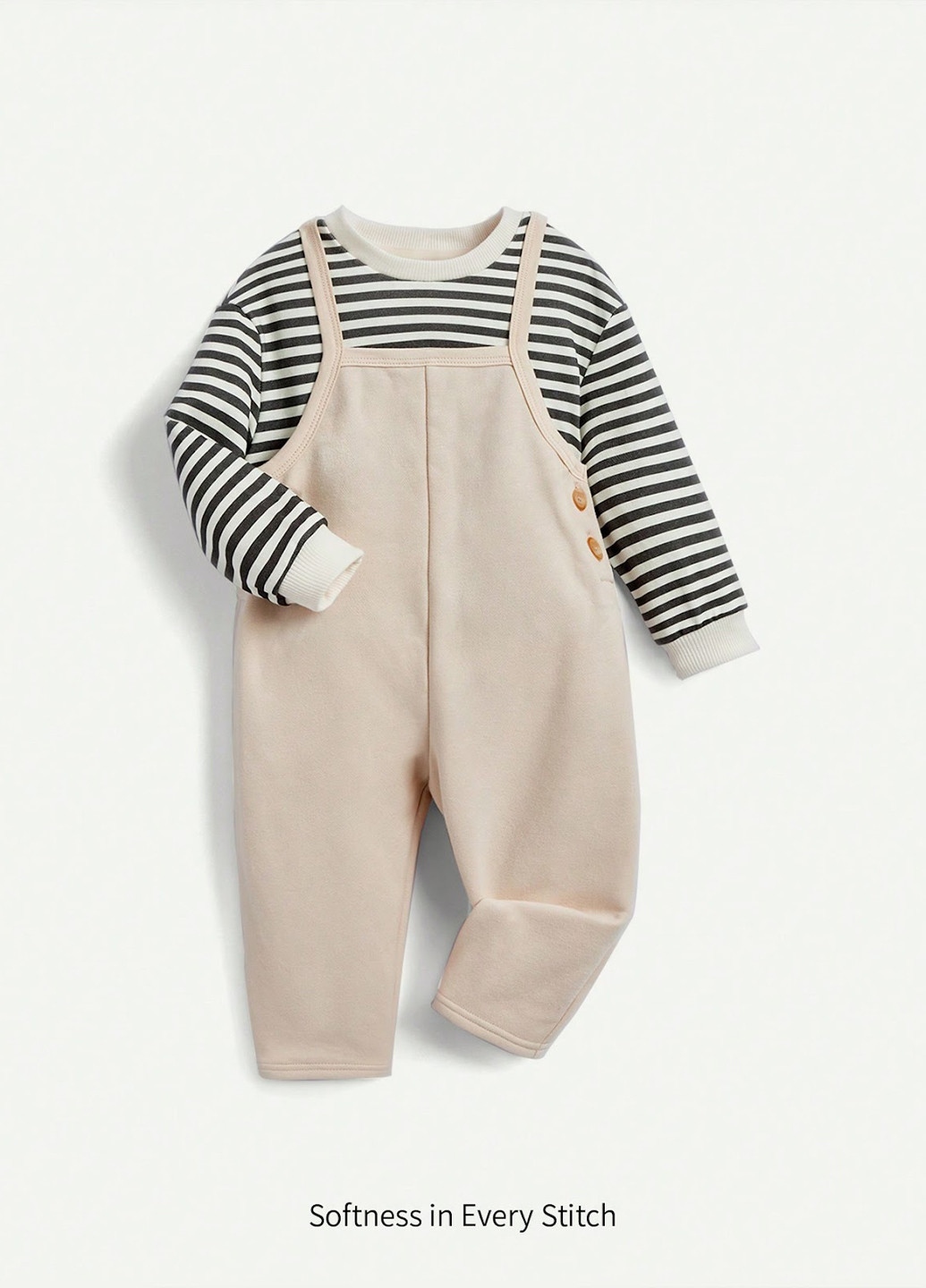 Комбінований демісезонний костюм (світшот, комбінезон) SHEIN