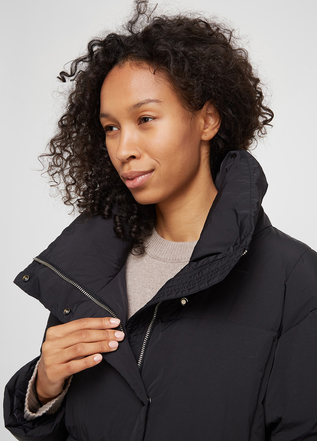 Чорний зимній Пуховик PRPY