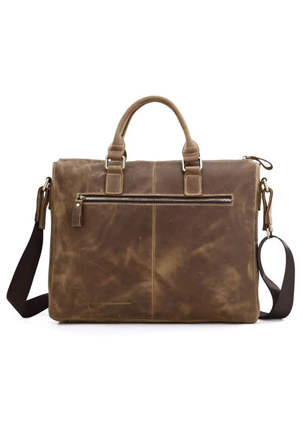 Чоловік шкіряний портфель 38х30х8 см Vintage (232989742)