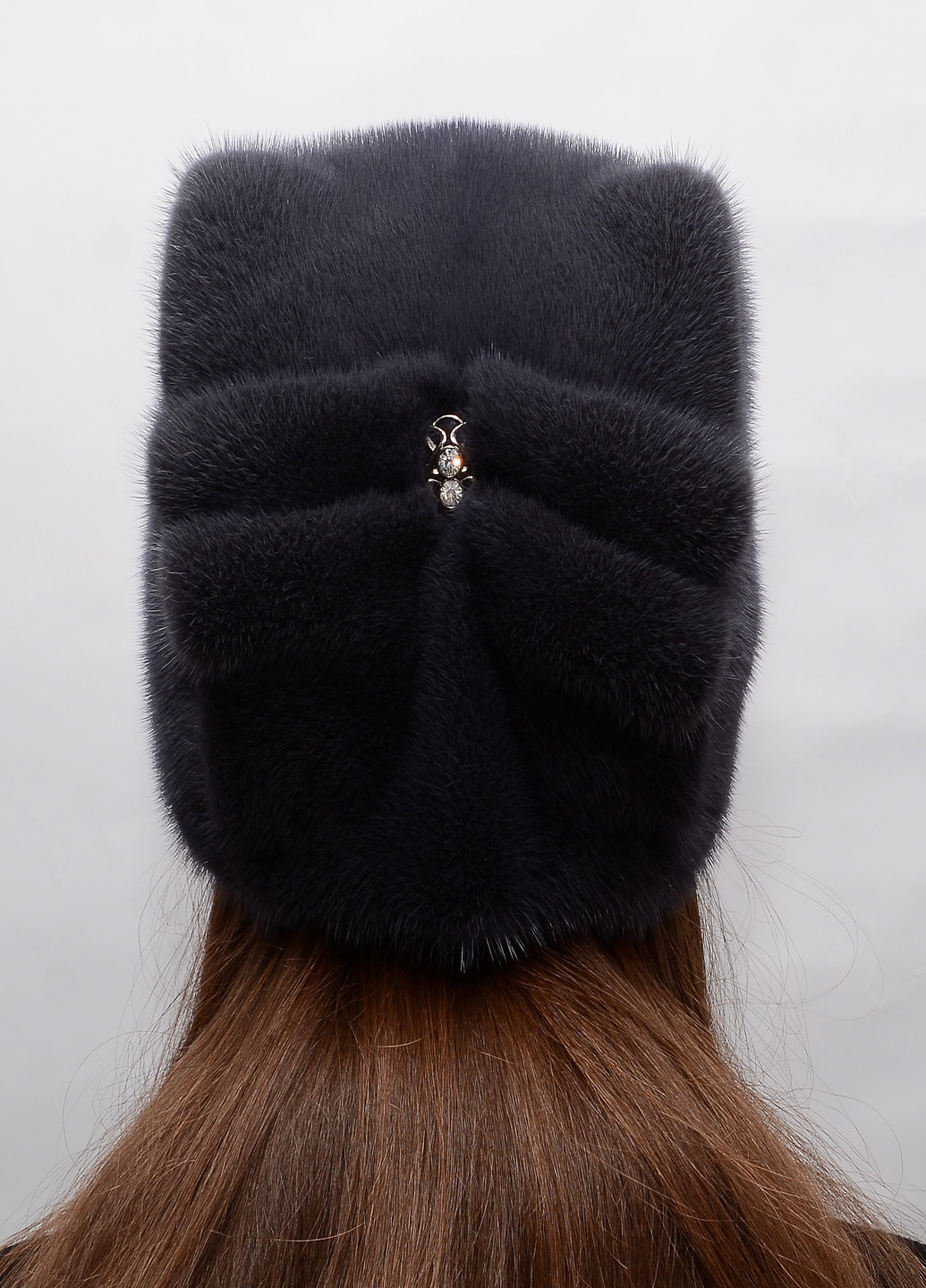 Женская зимняя норковая шапка кубанка Меховой Стиль бабочка (203038785)