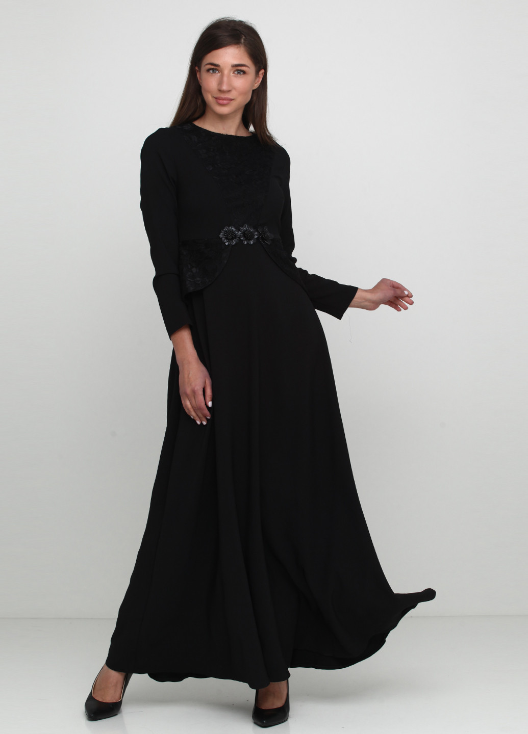 Чорна кежуал сукня Imperial однотонна
