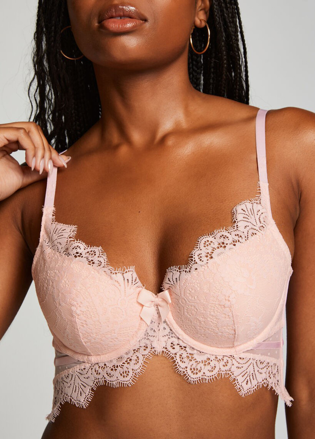 Персиковий бюстгальтер Hunkemoller з кісточками поліамід