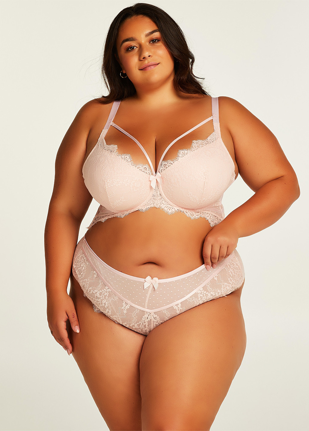 Персиковий бюстгальтер Hunkemoller з кісточками поліамід