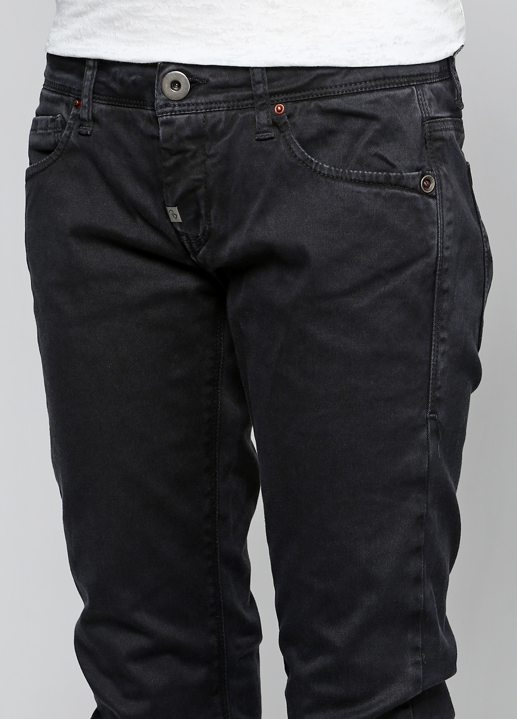 Черные демисезонные джинсы Bray Steve Alan