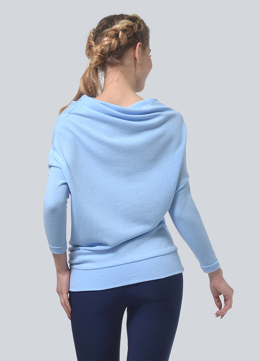 Голубой демисезонный свитер Lila Kass