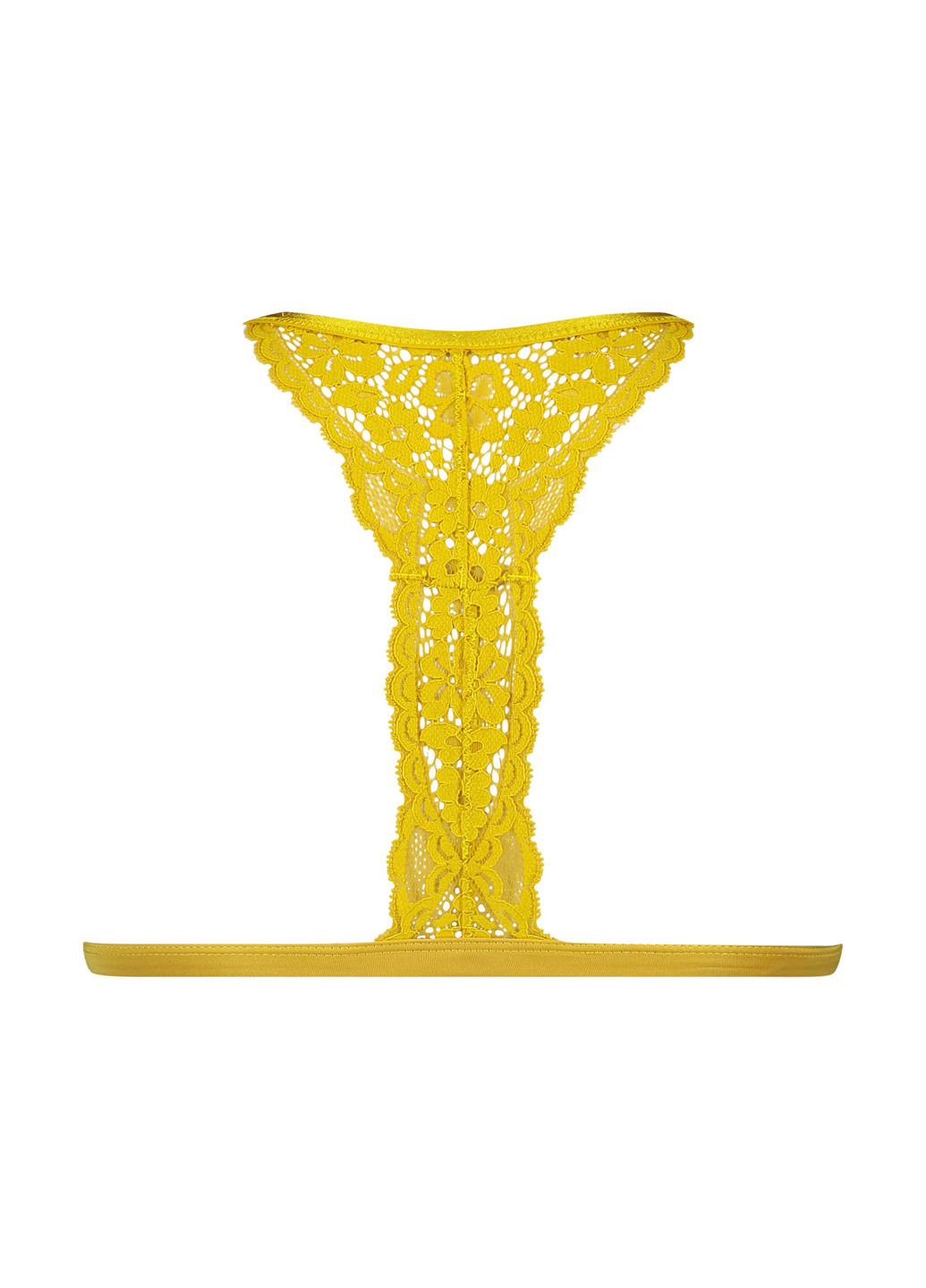 Жёлтый бралетт бюстгальтер Hunkemoller без косточек полиамид, кружево