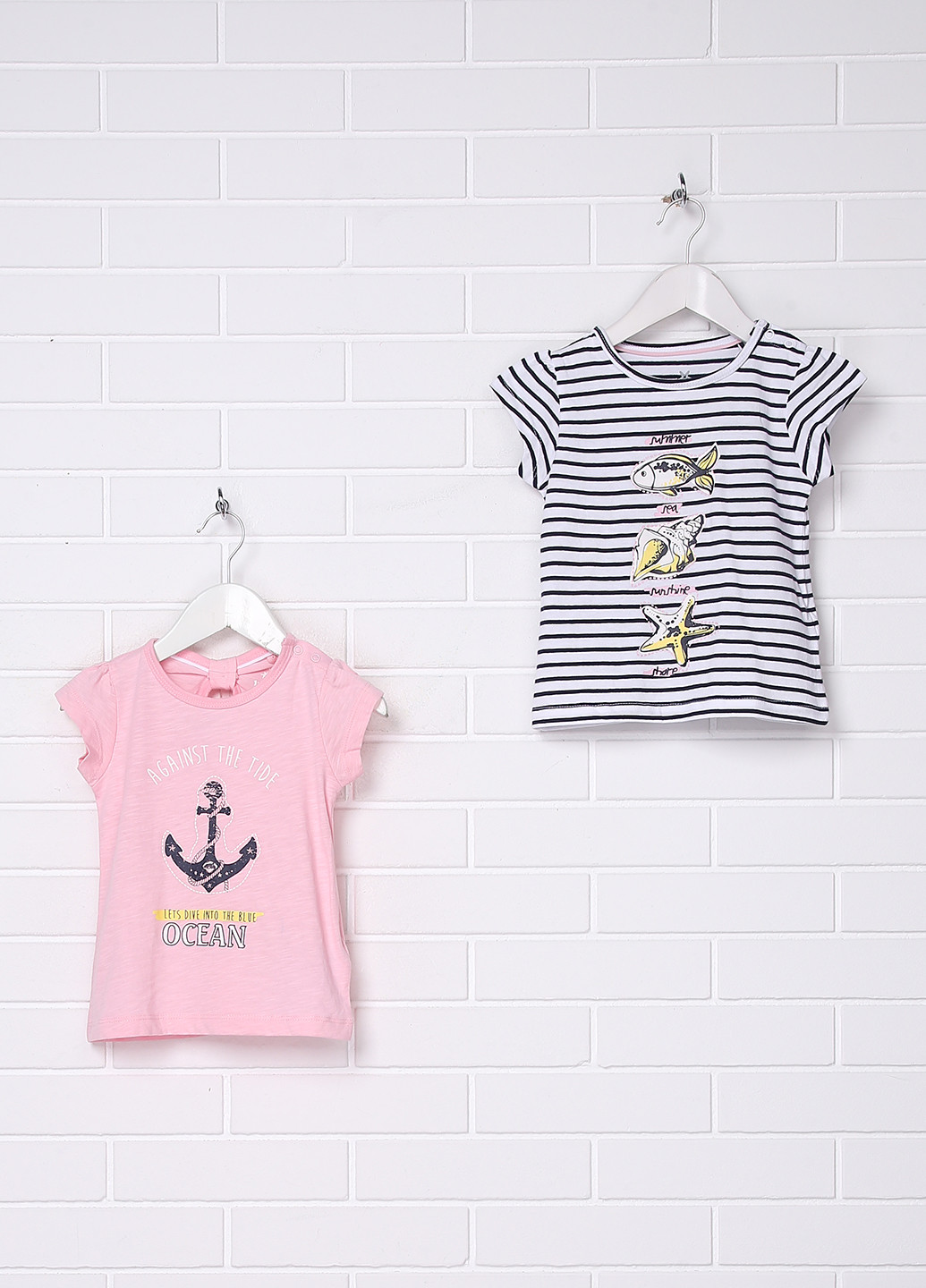 Комбинированная летняя футболка (2 шт.) с коротким рукавом Lupilu