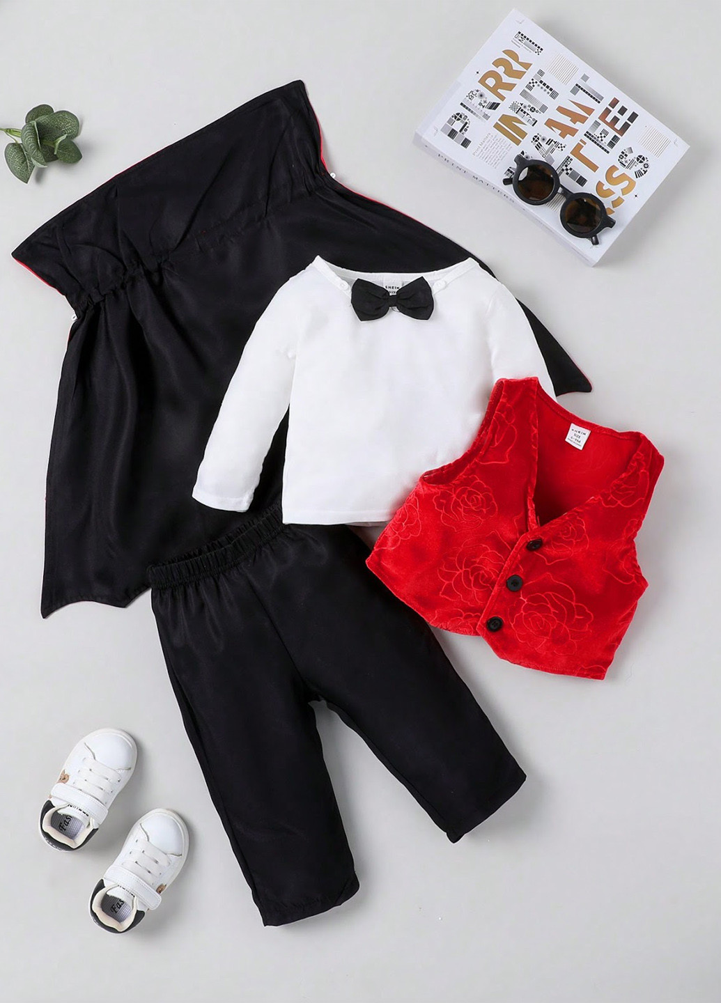 Маскарадний костюм (сорочка, жилет, штани, метелик, накидка) SHEIN (329546147)