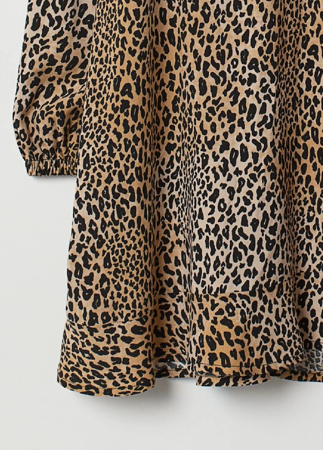 Коричневое кэжуал платье H&M леопардовый