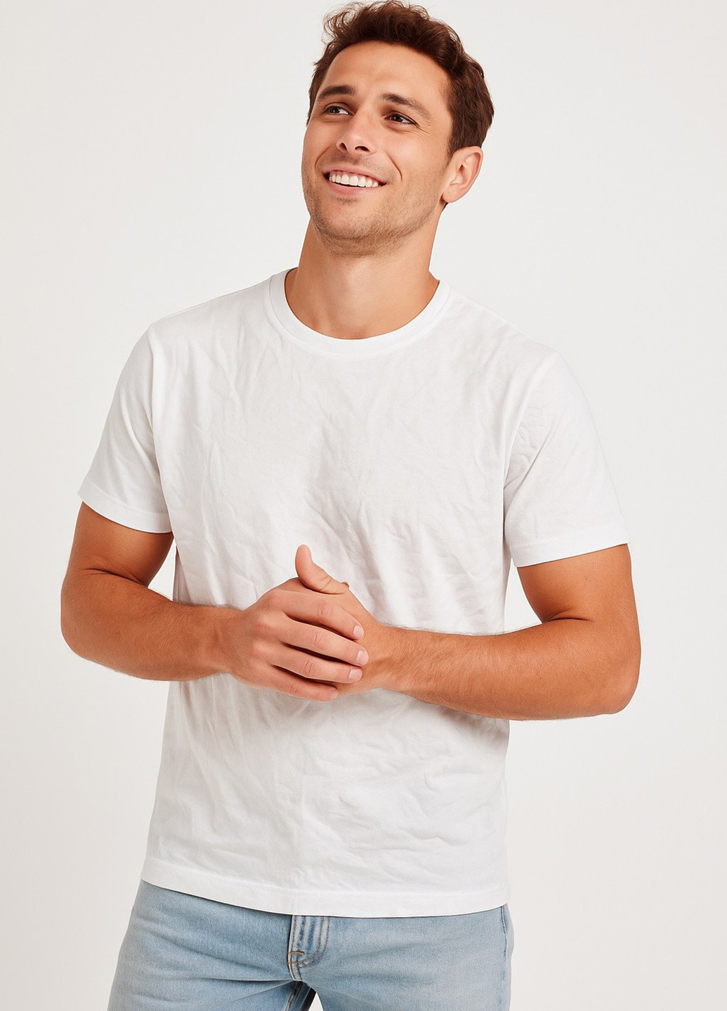 Белая футболка Smile