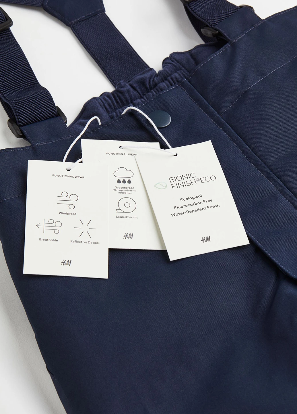 Темно-синие кэжуал зимние брюки H&M