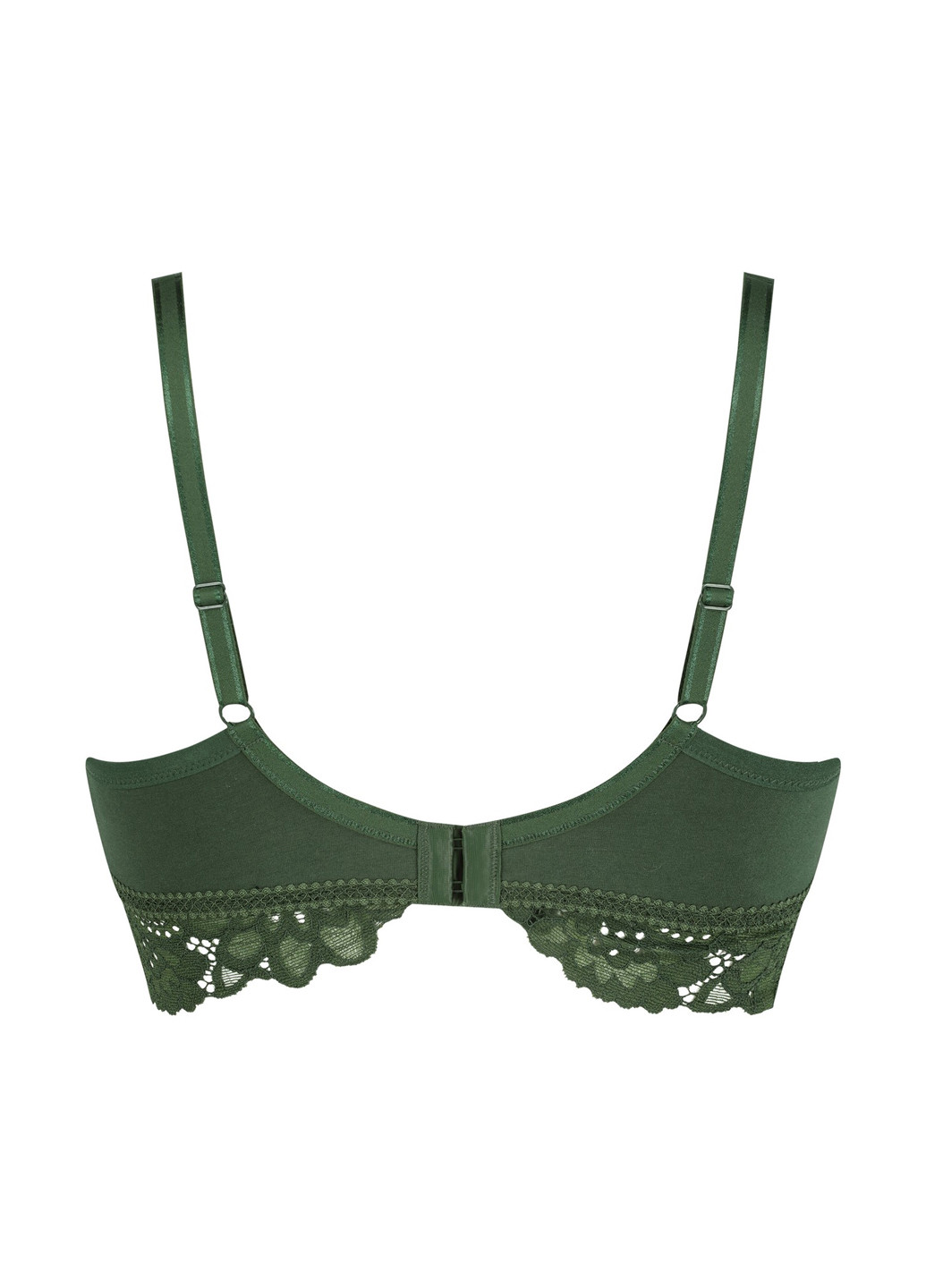 Темно-зелений бюстгальтер для вагітних і годуючих мам Hunkemoller без кісточок бавовна, мереживо