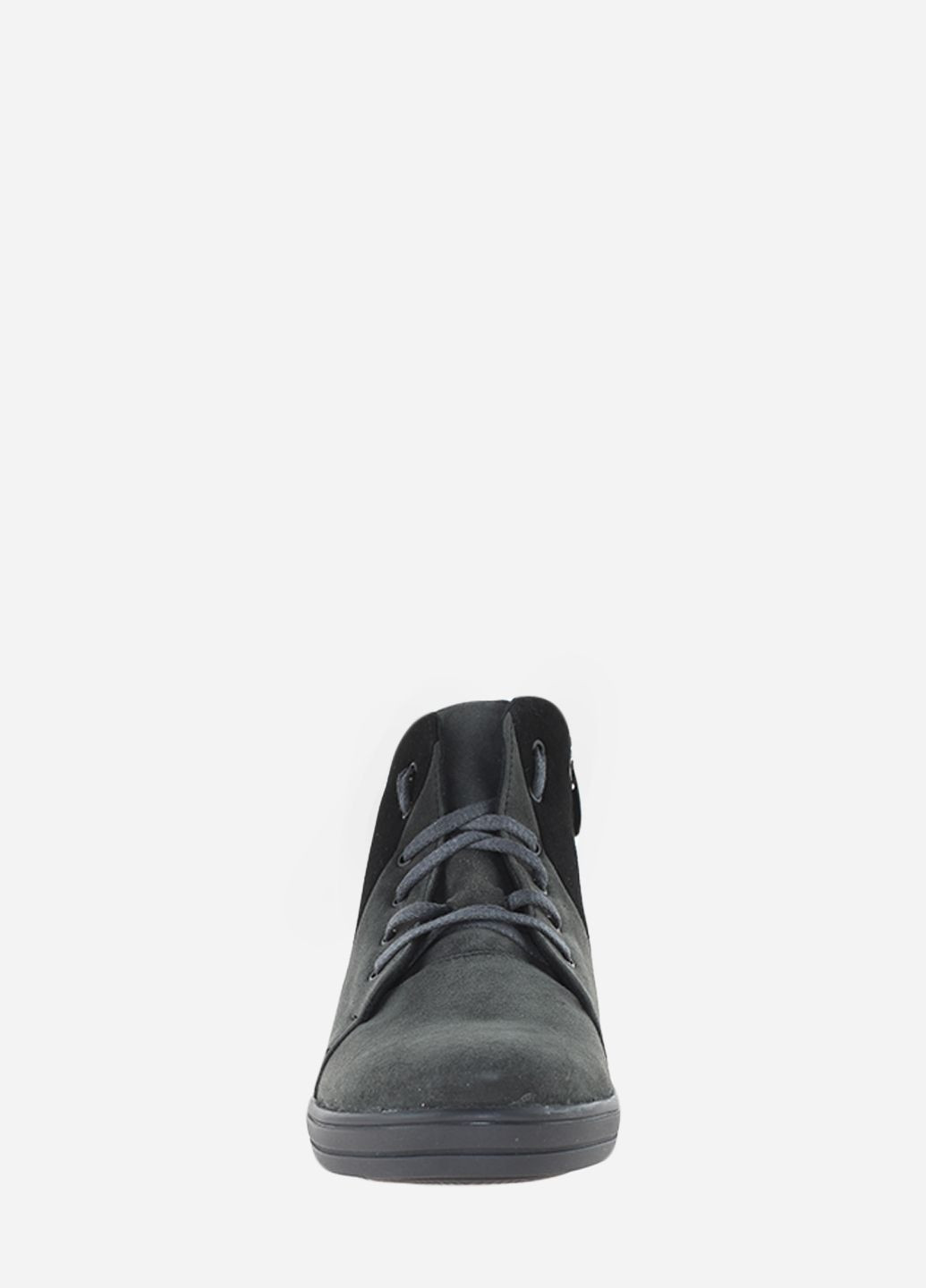 Осенние ботинки rv3-0-11 серый-черный Vira из натуральной замши