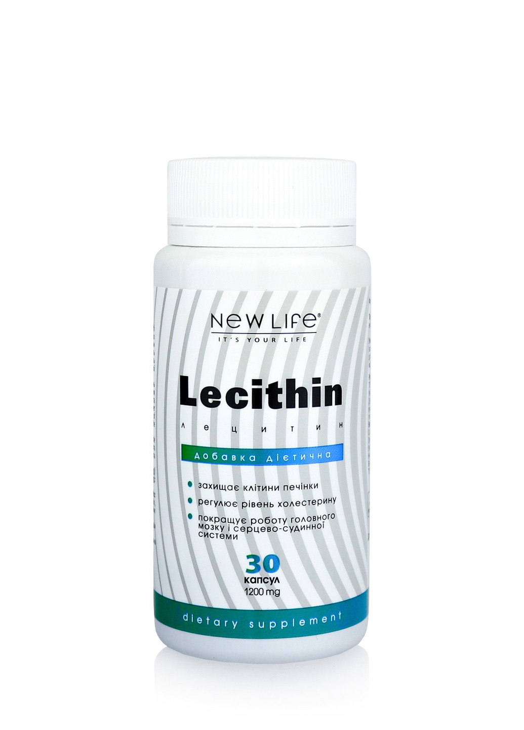 Дієтична добавка Лецитин Lecithin - додаткове джерело есенціальних жирних кислот, холіну та інозитолу, 30 капсул New LIFE (252716336)