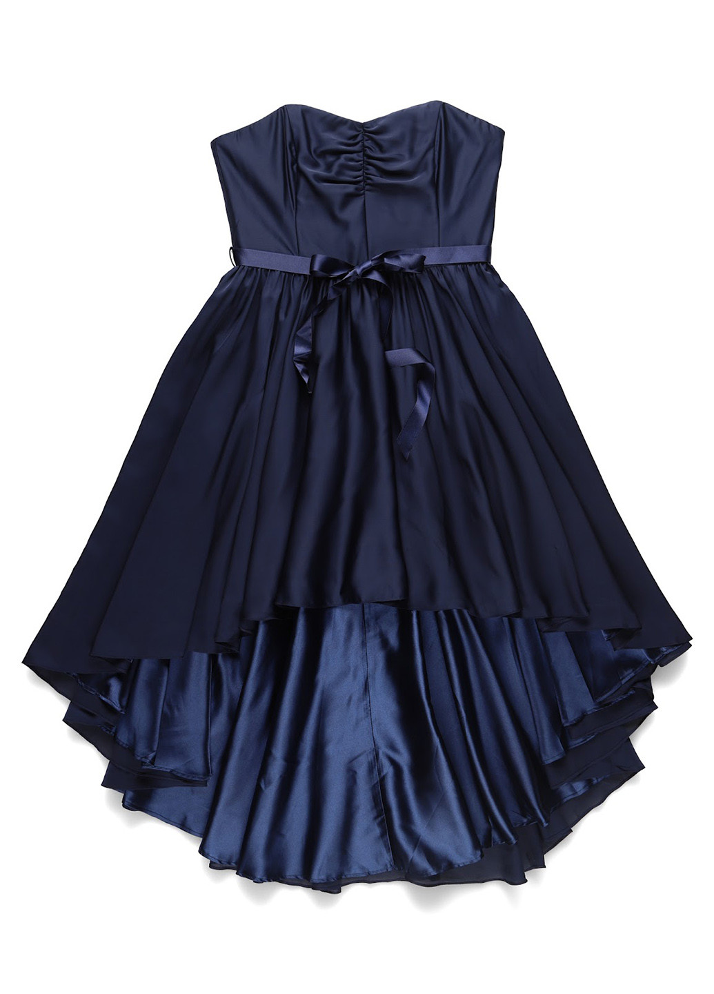 Темно-синя коктейльна сукня з відкритими плечима Swing однотонна