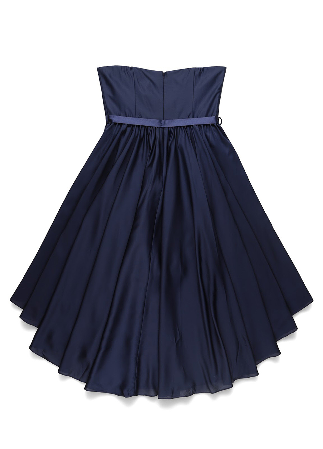 Темно-синя коктейльна сукня з відкритими плечима Swing однотонна