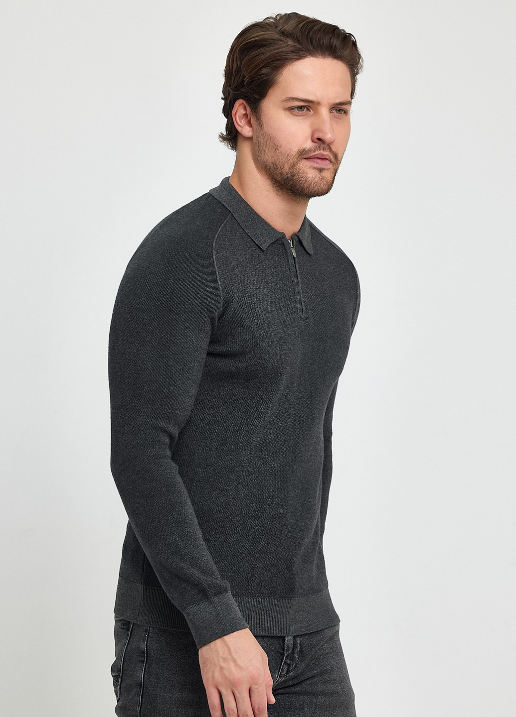 Темно-сірий демісезонний светр Trend Collection