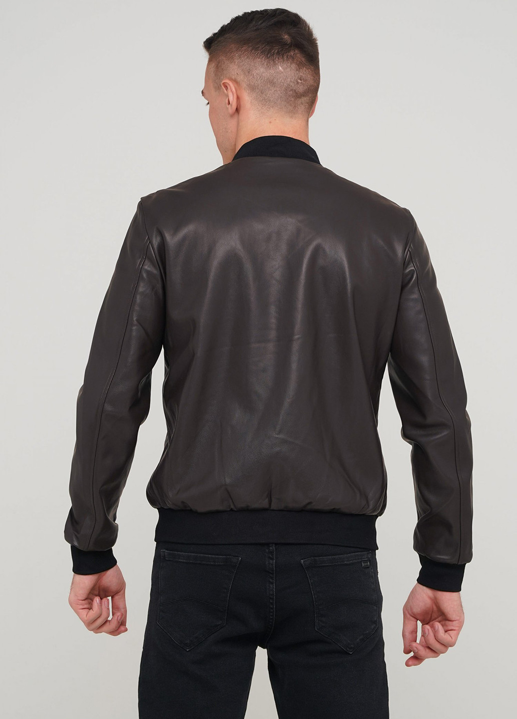 Темно-коричневая демисезонная куртка Trend Collection