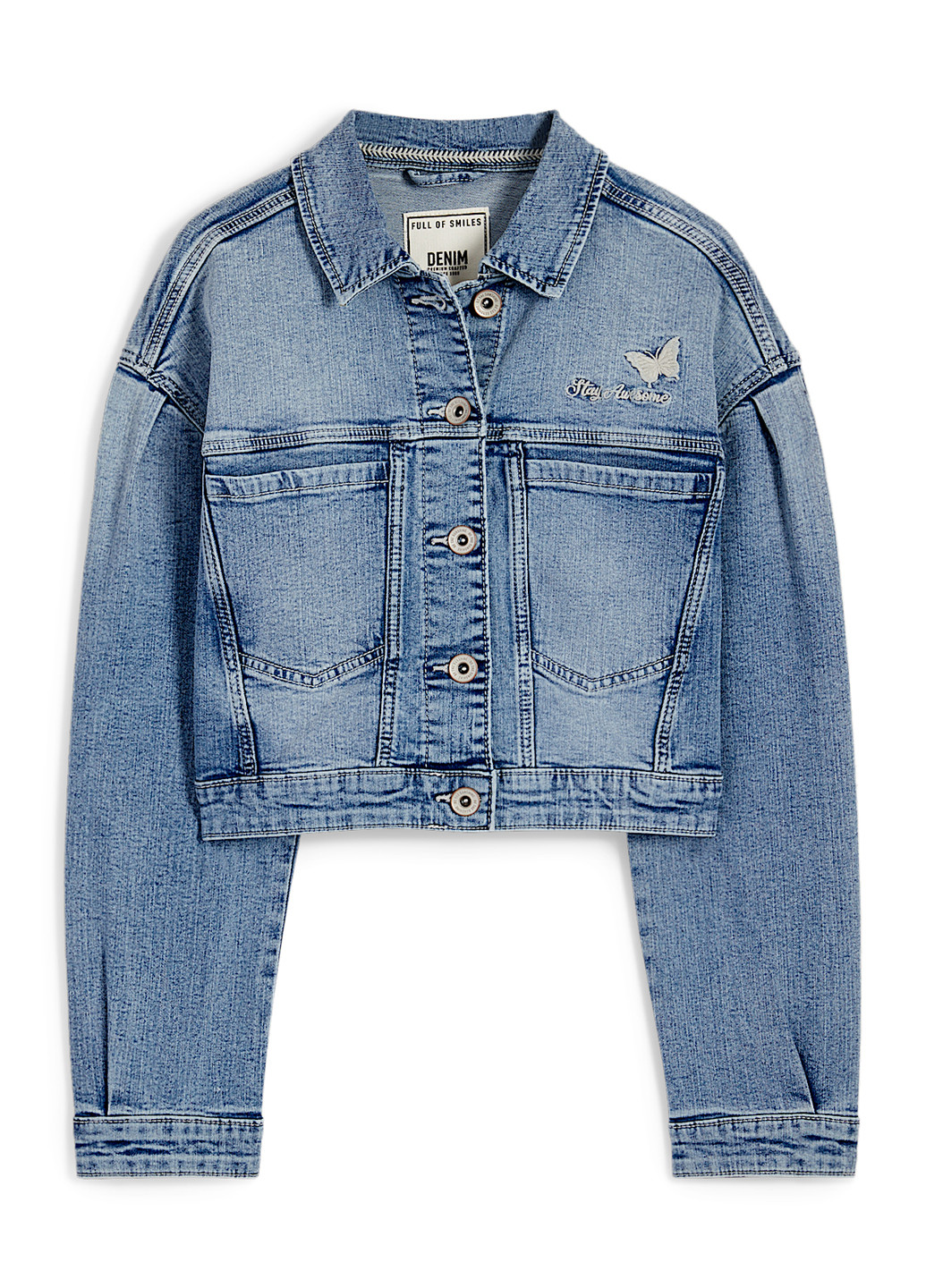 Темно-голубая демисезонная куртка C&A