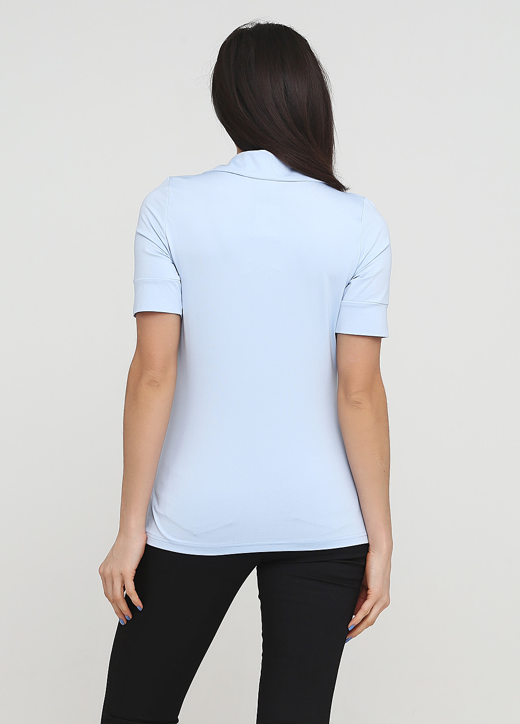 Голубой женская футболка-поло B.C. Best Connections однотонная