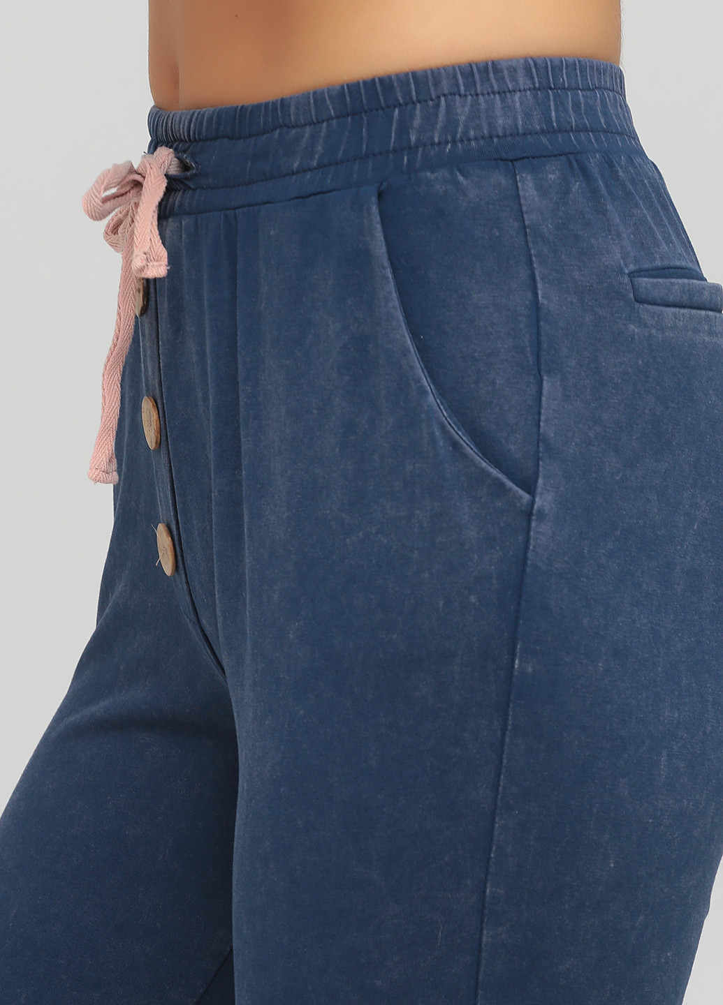 Синие кэжуал демисезонные укороченные, джоггеры брюки Arefeva