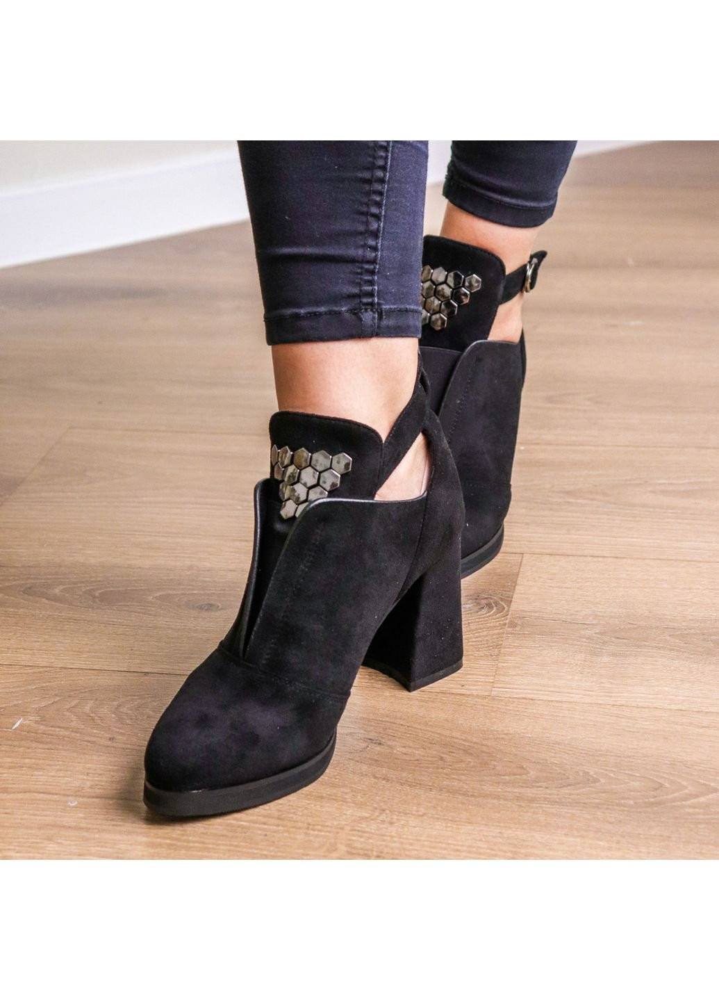 Черные демисезонная ботильоны женские ophelia 3281 41 26 см черный Fashion