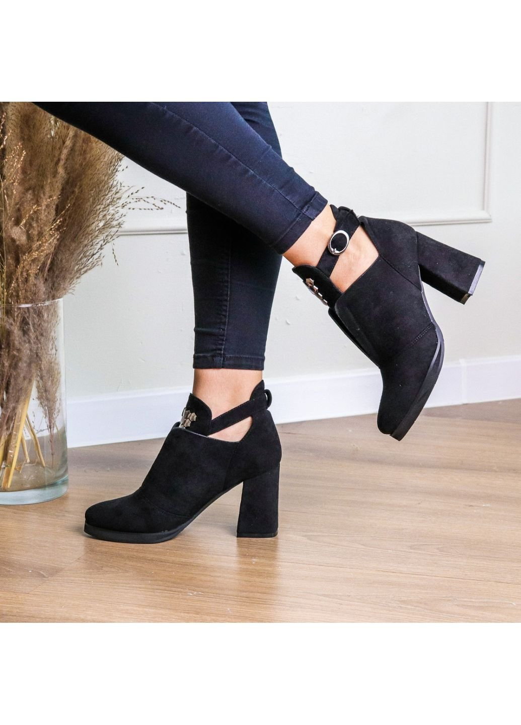 Черные демисезонная ботильоны женские ophelia 3281 41 26 см черный Fashion