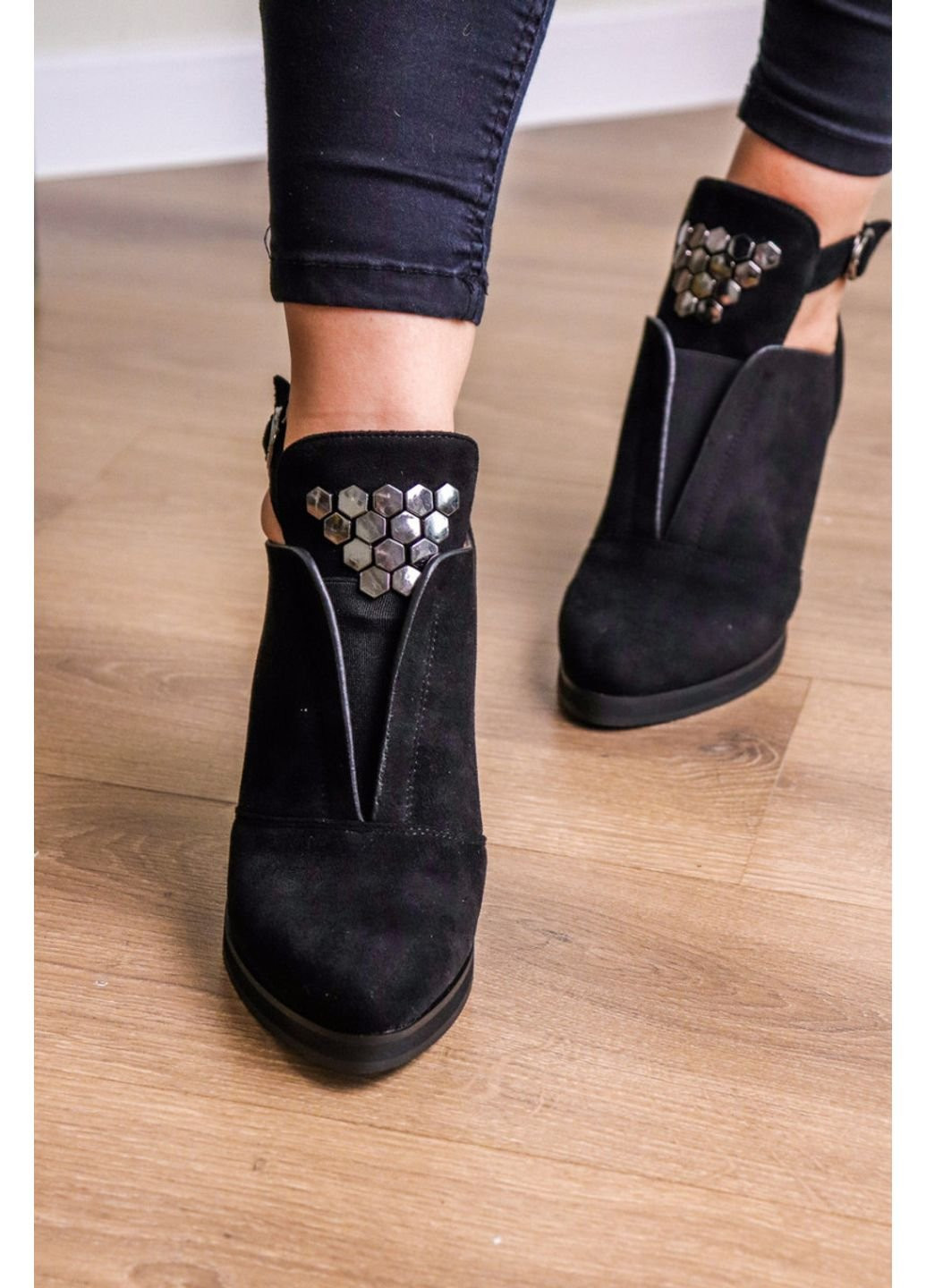 Черные демисезонная ботильоны женские ophelia 3281 41 26 см черный Fashion