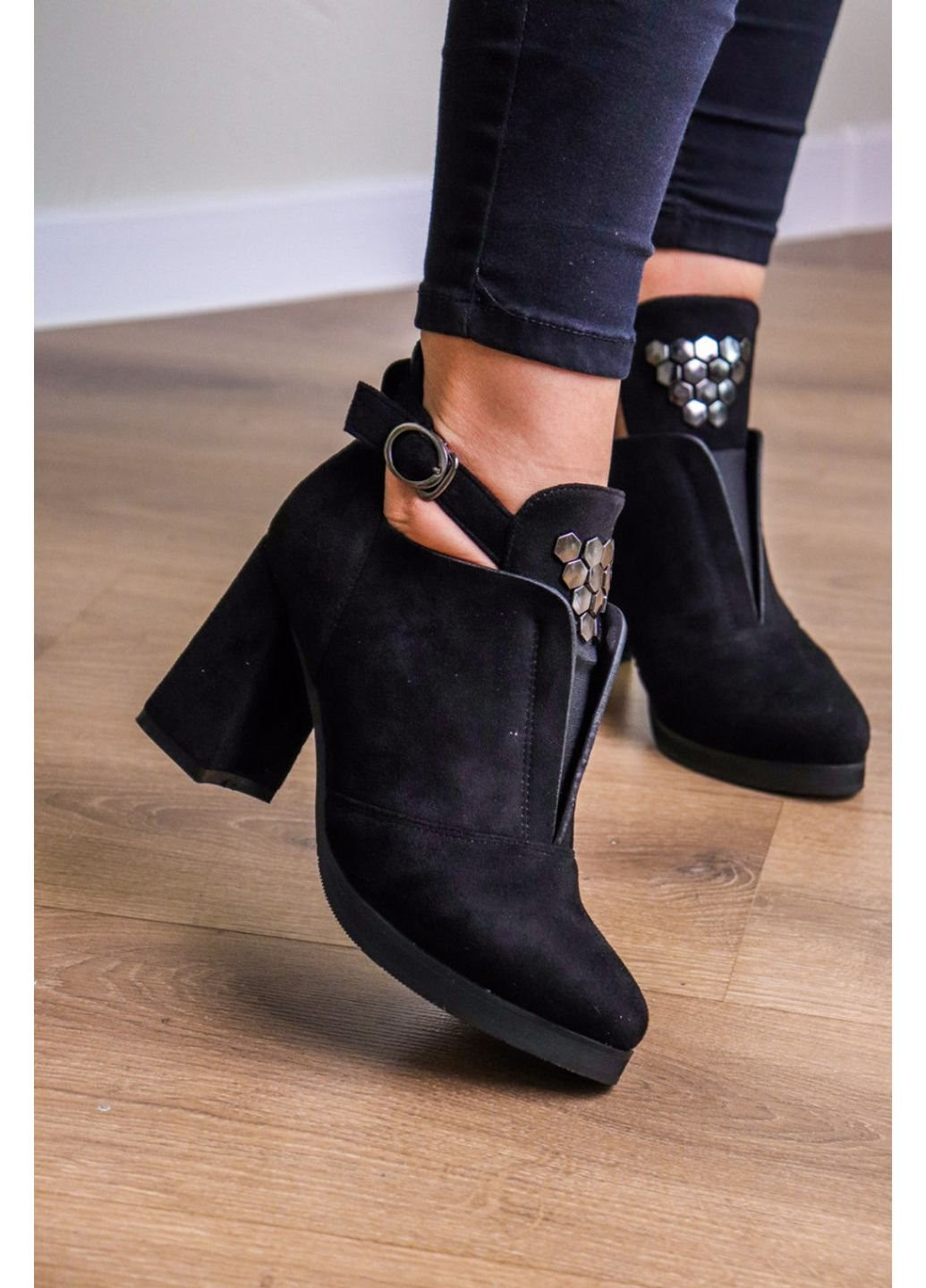 Черные демисезонная ботильоны женские ophelia 3281 41 26 см черный Fashion
